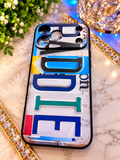 Baddie License Plate-Style iPhone 17 Pro Max Case