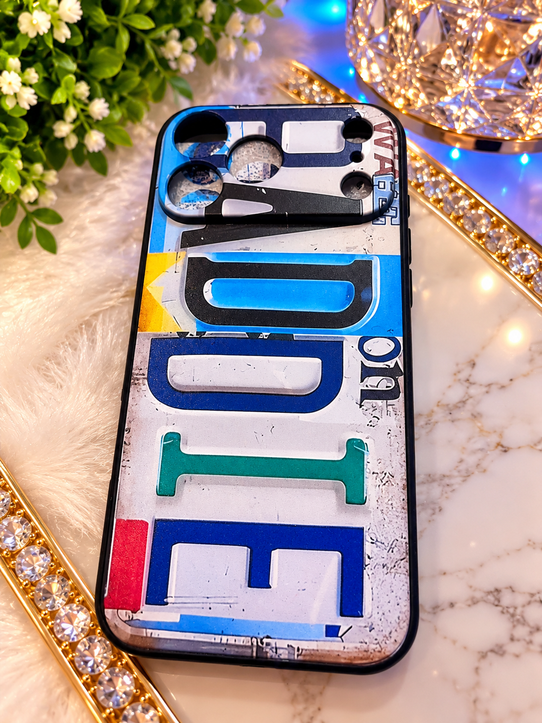 Baddie License Plate-Style iPhone 17 Pro Max Case