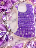 Violet Royalty Rhinestone iPhone 14 Pro Max Case